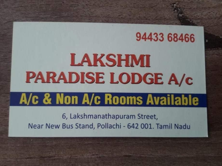 Lakshmi Paradise Lodge A/C Pollāchi Kültér fotó